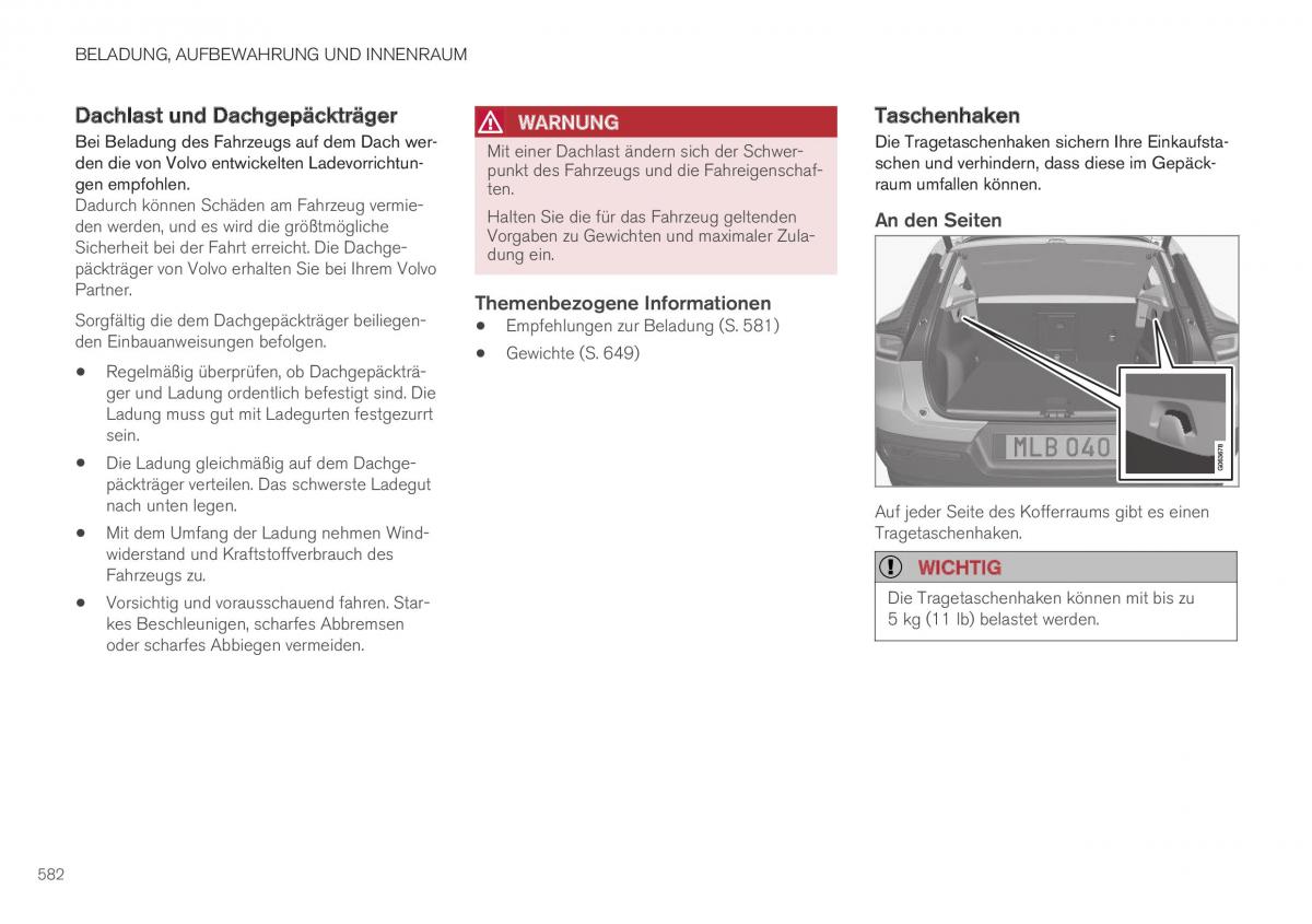 Volvo XC40 Handbuch / page 584