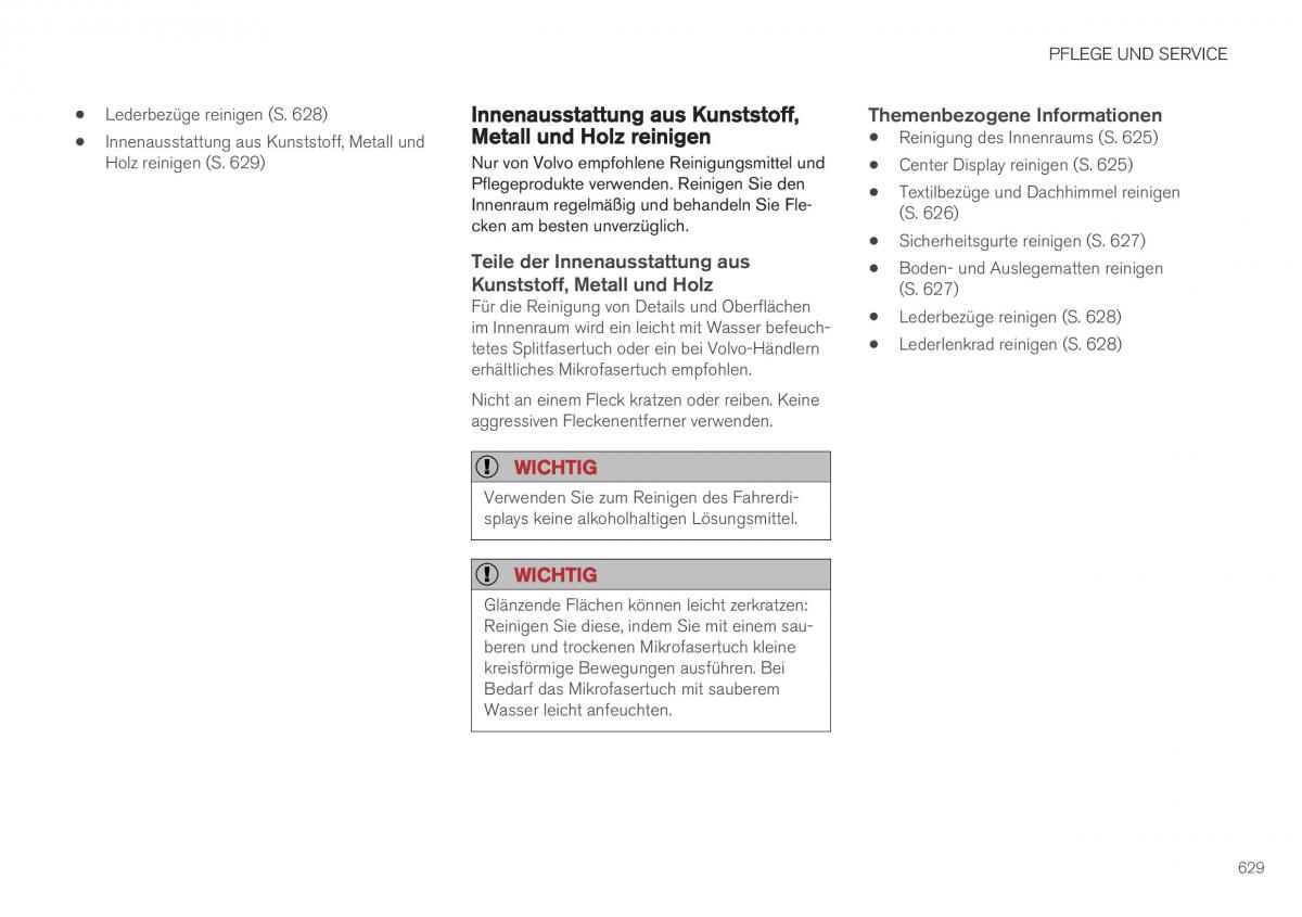 Volvo XC40 Handbuch / page 631