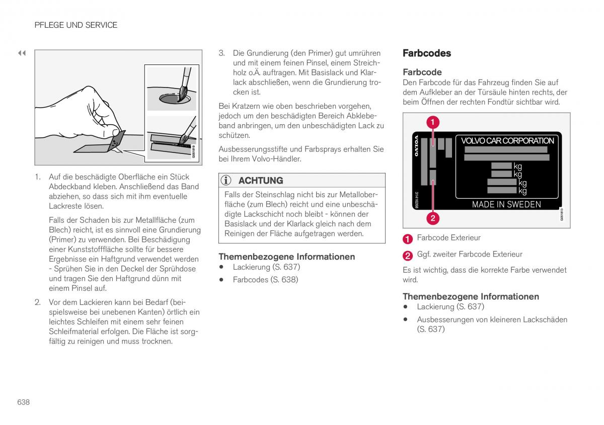 Volvo XC40 Handbuch / page 640