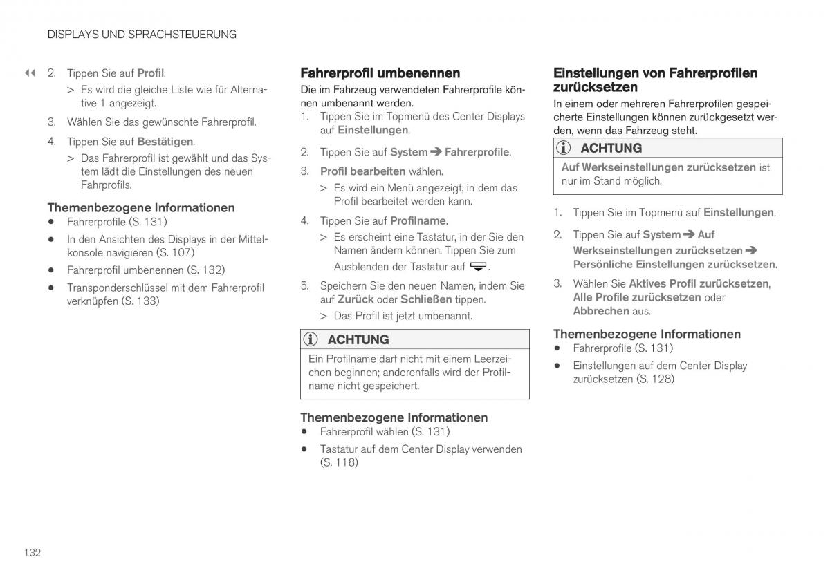 Volvo XC40 Handbuch / page 134