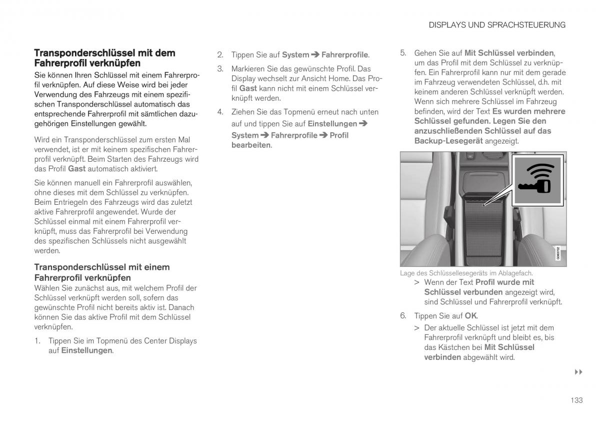 Volvo XC40 Handbuch / page 135