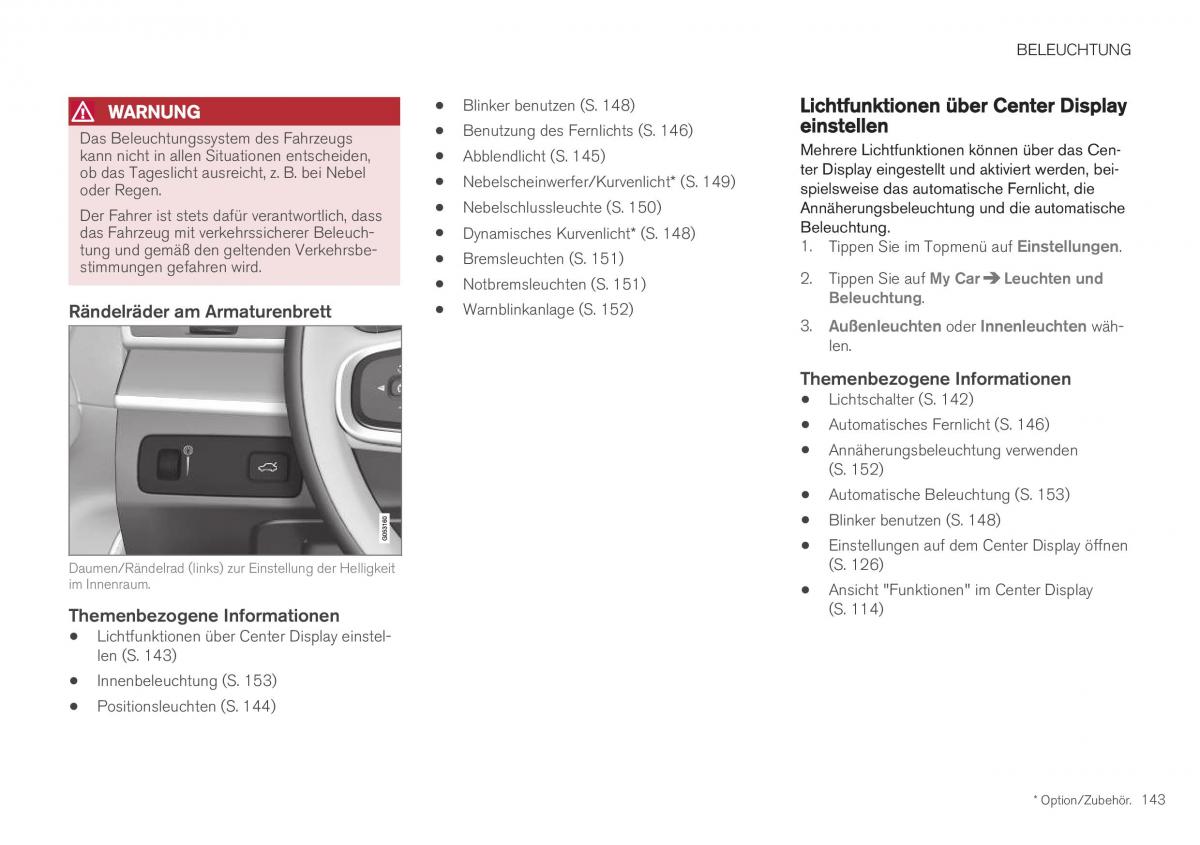 Volvo XC40 Handbuch / page 145