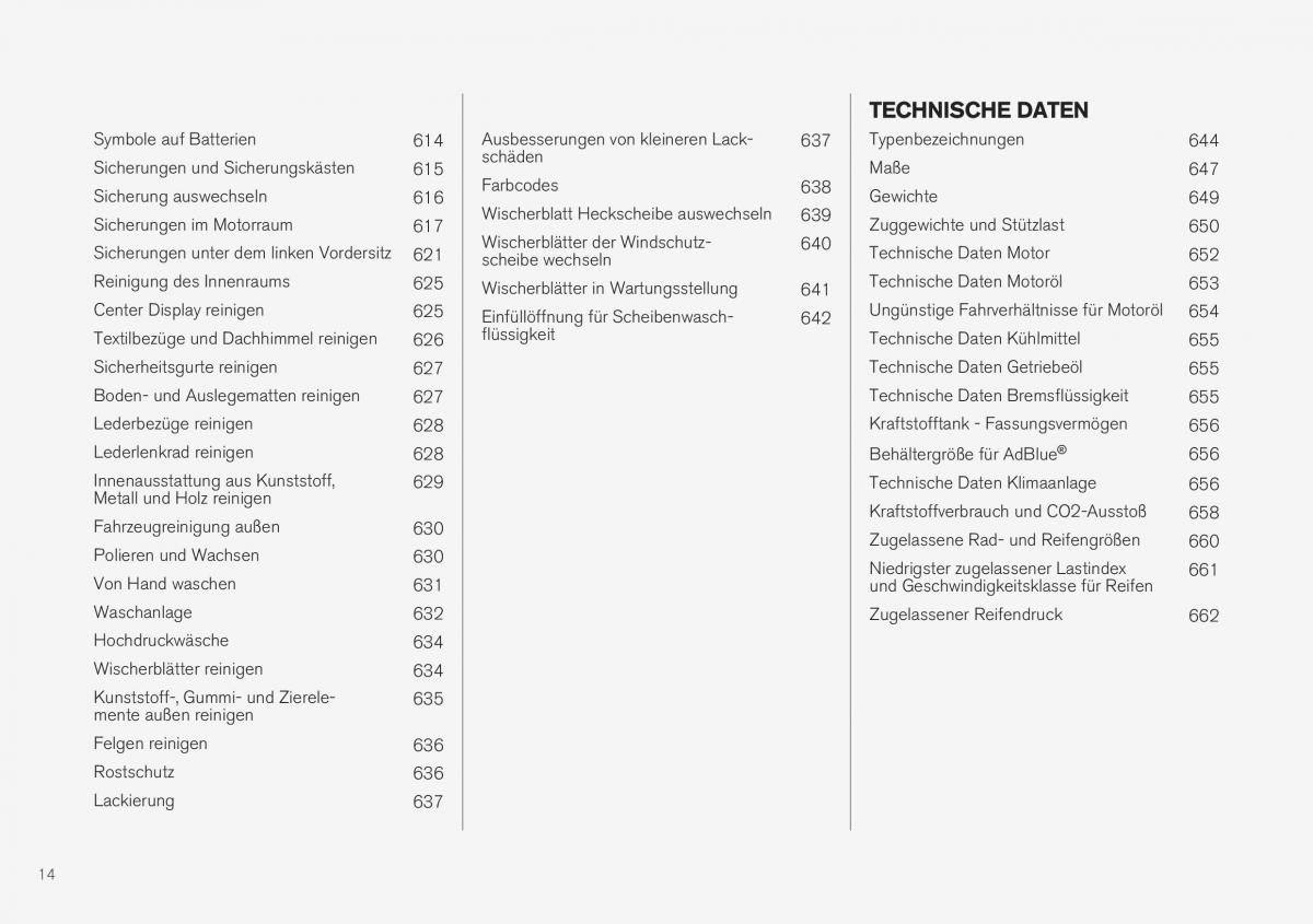 Volvo XC40 Handbuch / page 16