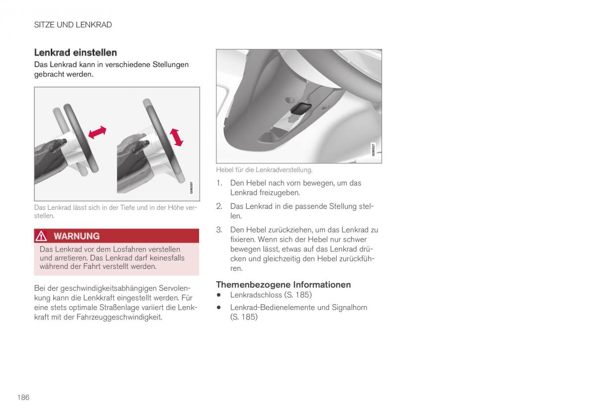 Volvo XC40 Handbuch / page 188