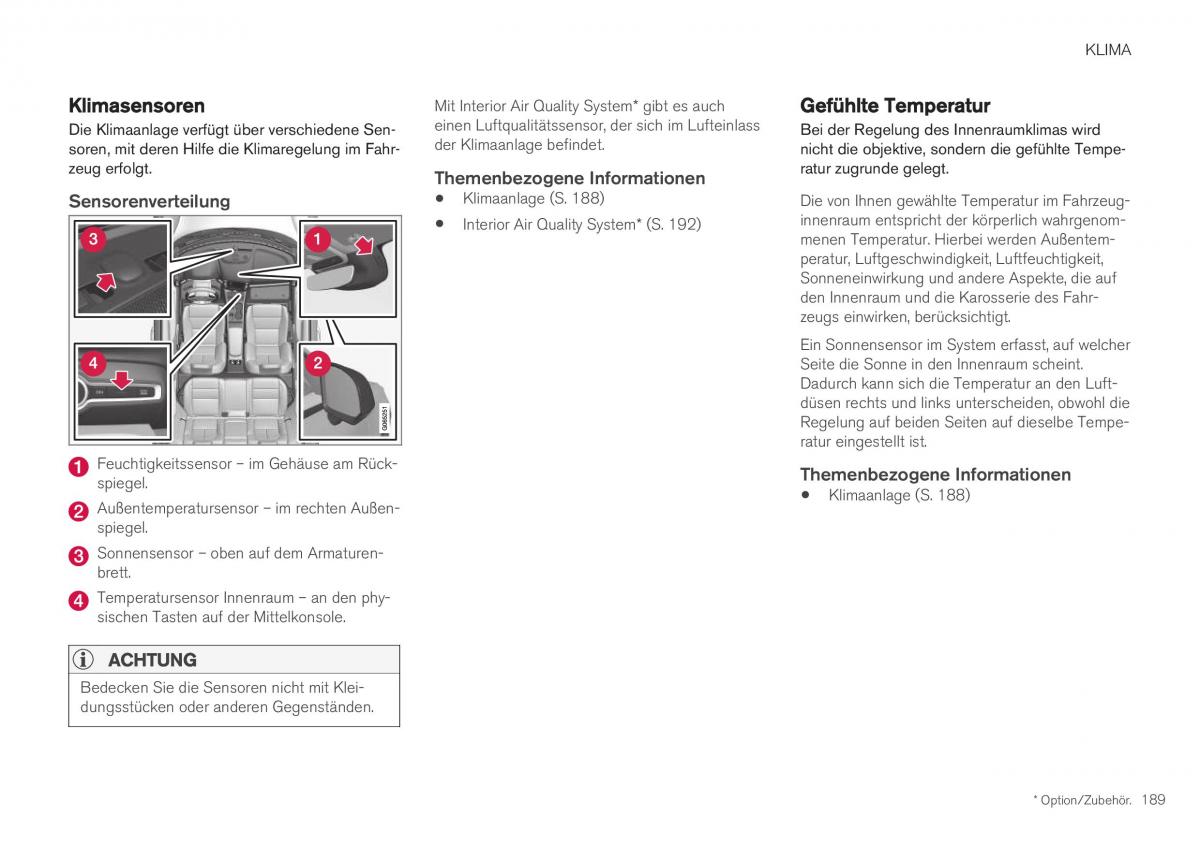 Volvo XC40 Handbuch / page 191