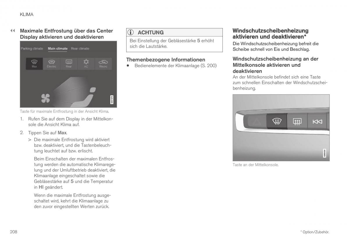 Volvo XC40 Handbuch / page 210