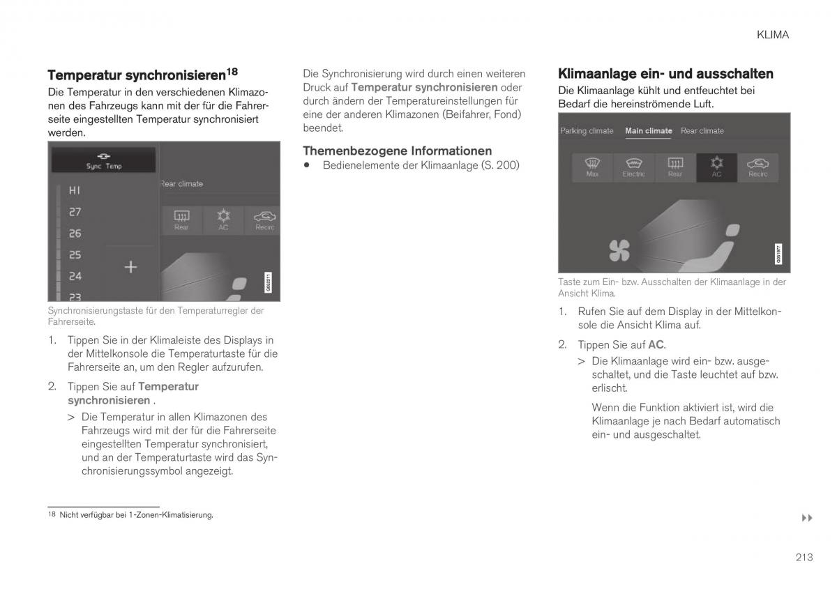 Volvo XC40 Handbuch / page 215