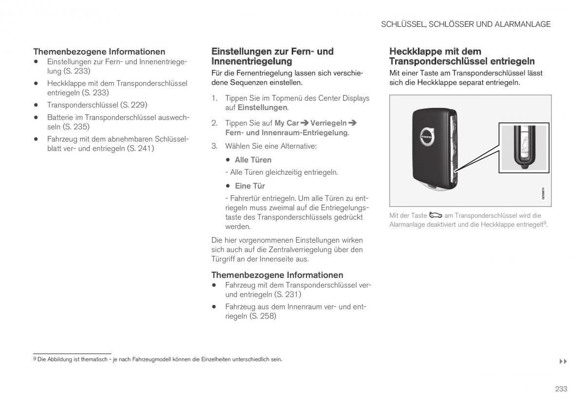 Volvo XC40 Handbuch / page 235