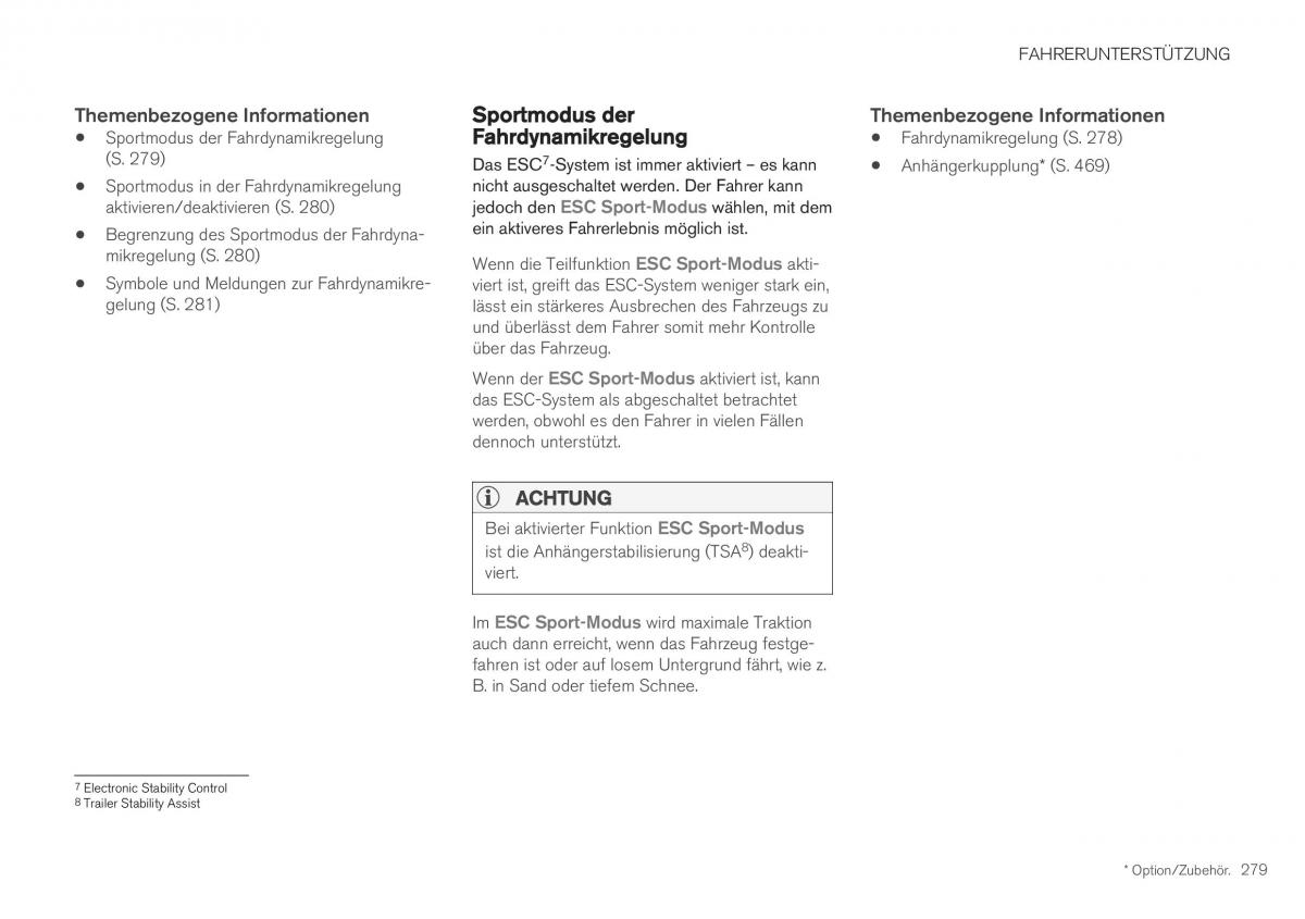 Volvo XC40 Handbuch / page 281