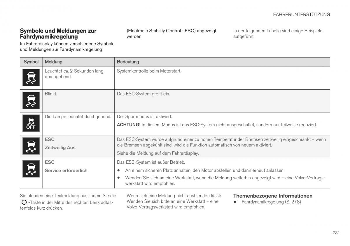 Volvo XC40 Handbuch / page 283