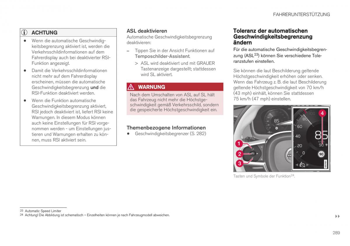 Volvo XC40 Handbuch / page 291