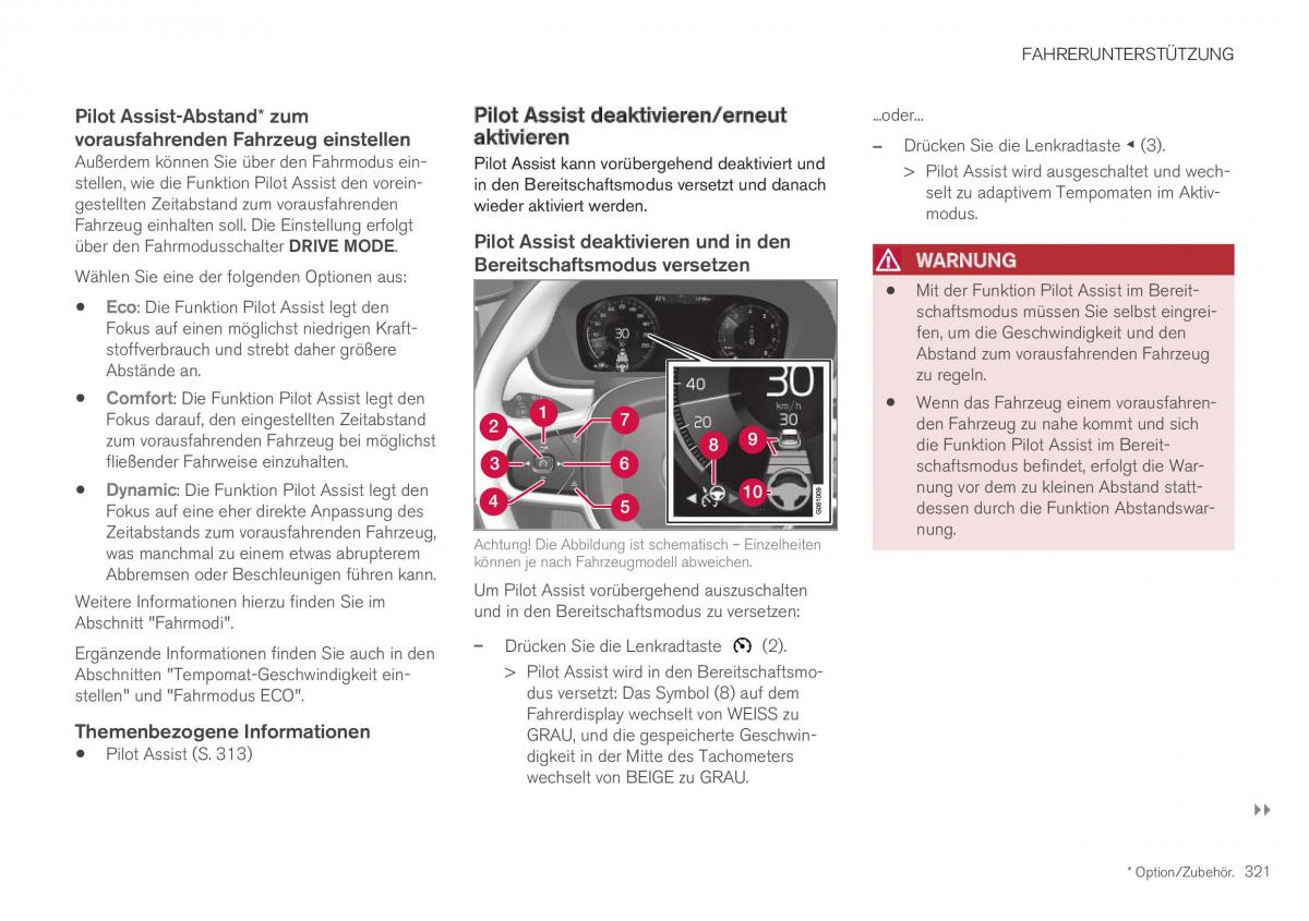 Volvo XC40 Handbuch / page 323