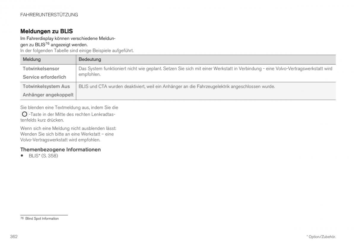 Volvo XC40 Handbuch / page 364