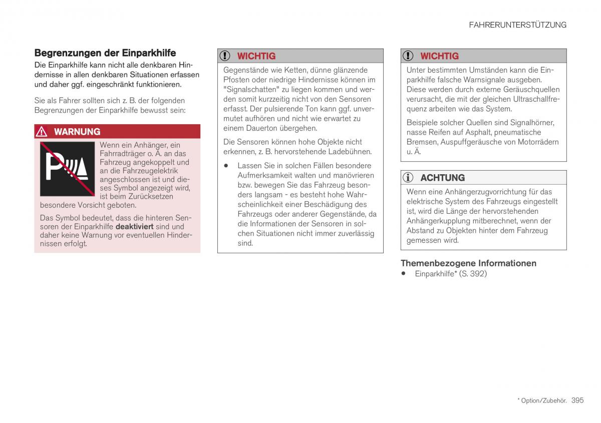 Volvo XC40 Handbuch / page 397