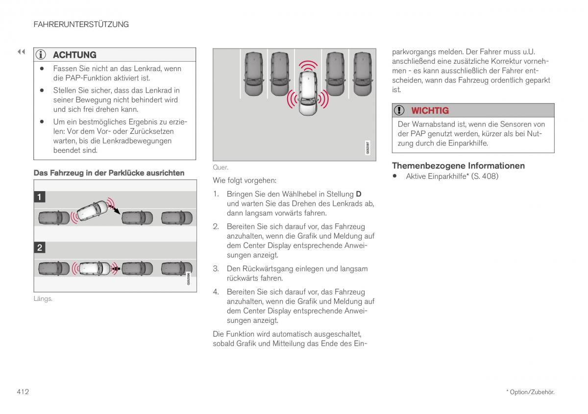 Volvo XC40 Handbuch / page 414