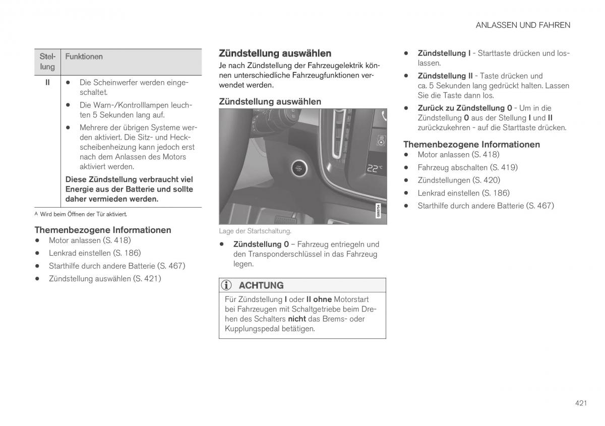 Volvo XC40 Handbuch / page 423