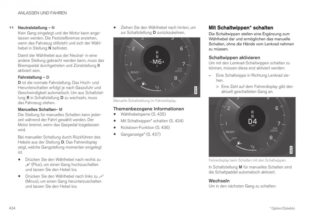 Volvo XC40 Handbuch / page 436