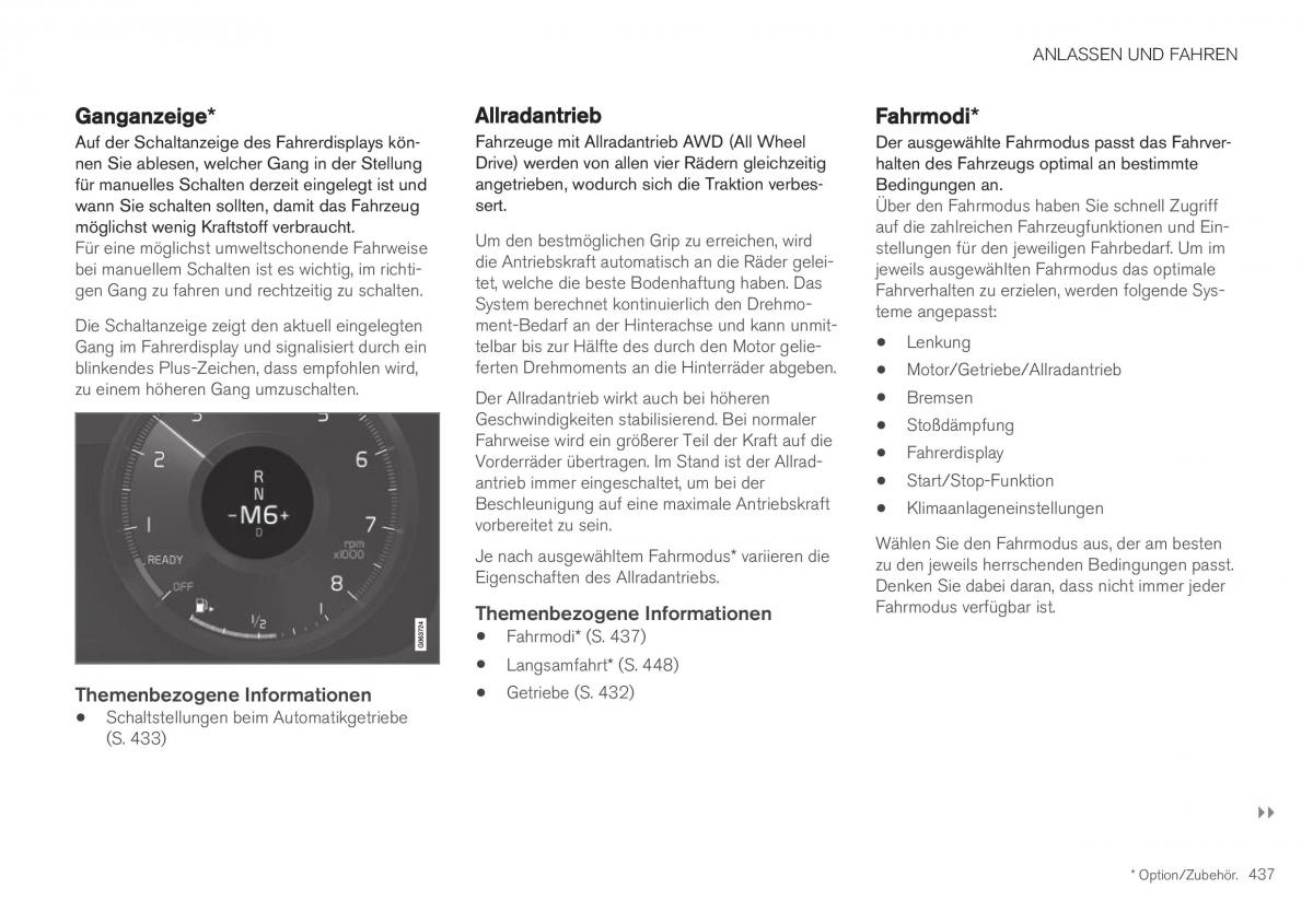 Volvo XC40 Handbuch / page 439