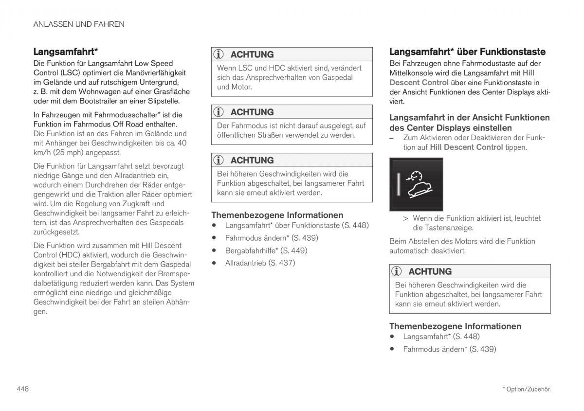 Volvo XC40 Handbuch / page 450