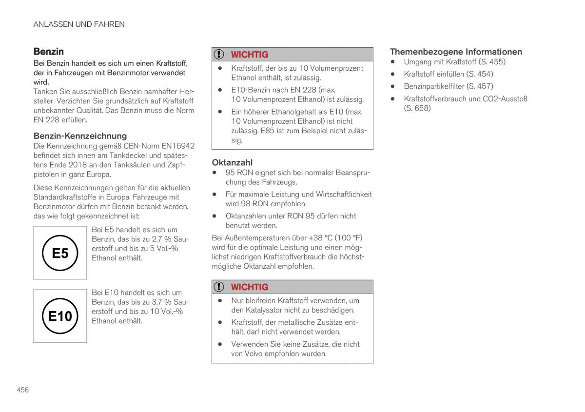 Volvo XC40 Handbuch / page 458