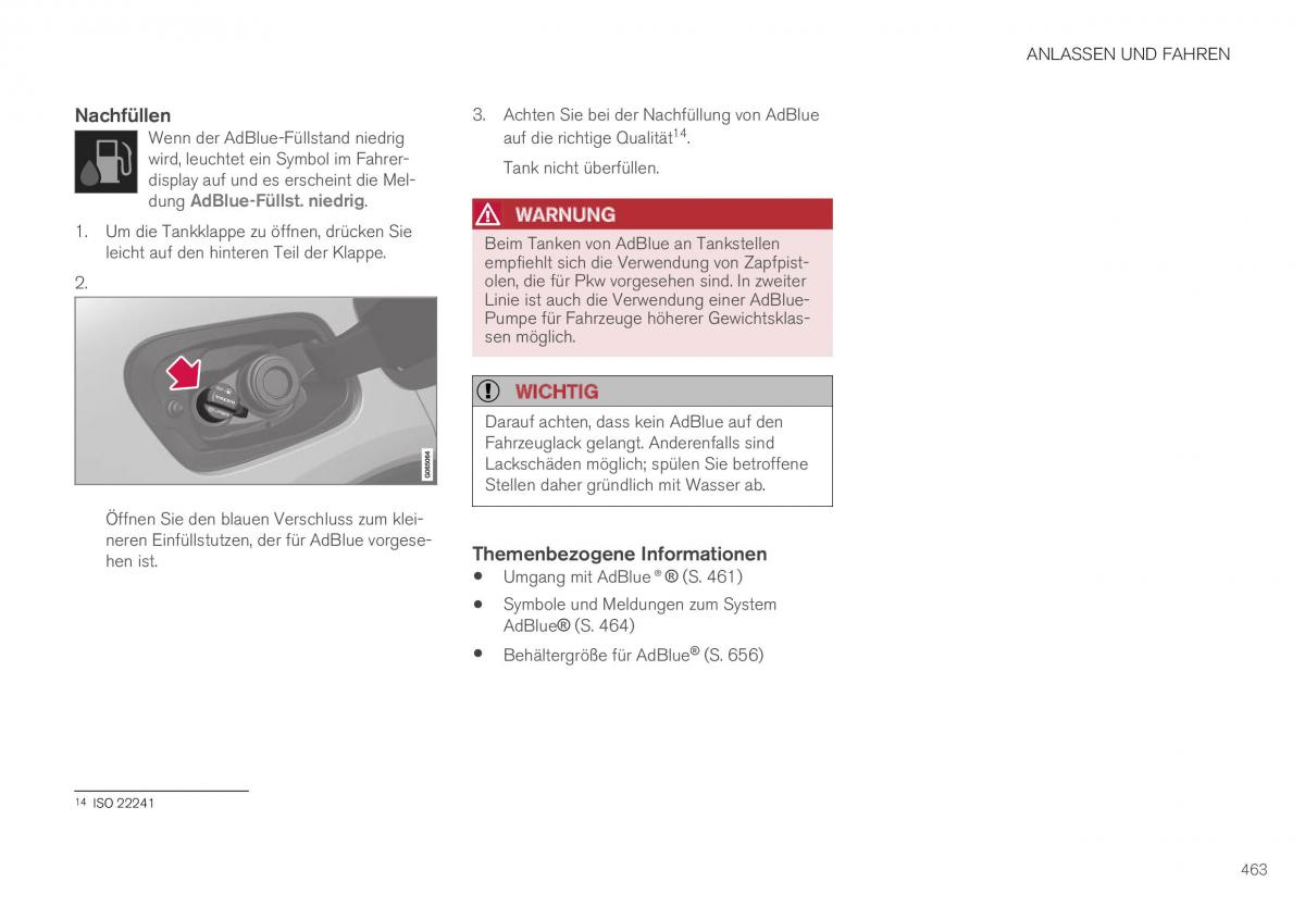 Volvo XC40 Handbuch / page 465