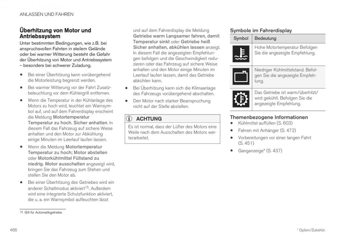 Volvo XC40 Handbuch / page 468