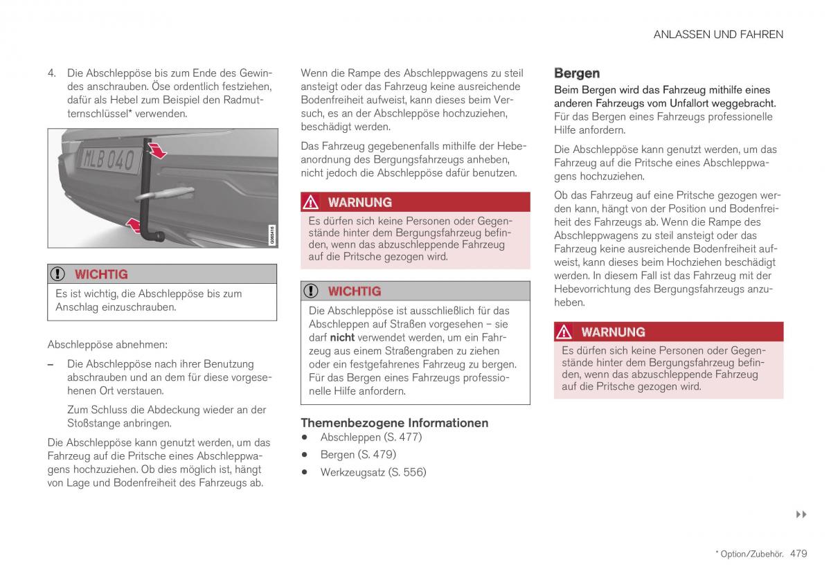 Volvo XC40 Handbuch / page 481