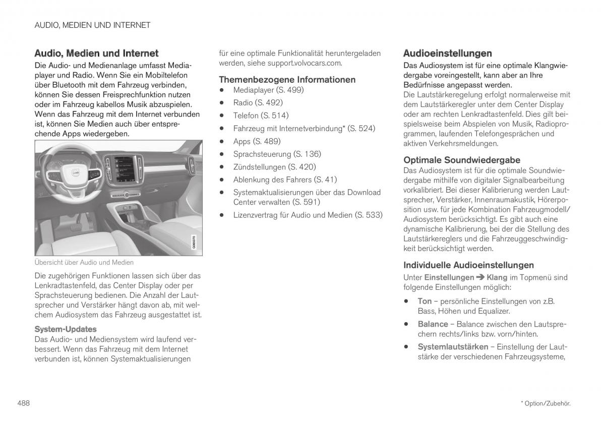 Volvo XC40 Handbuch / page 490