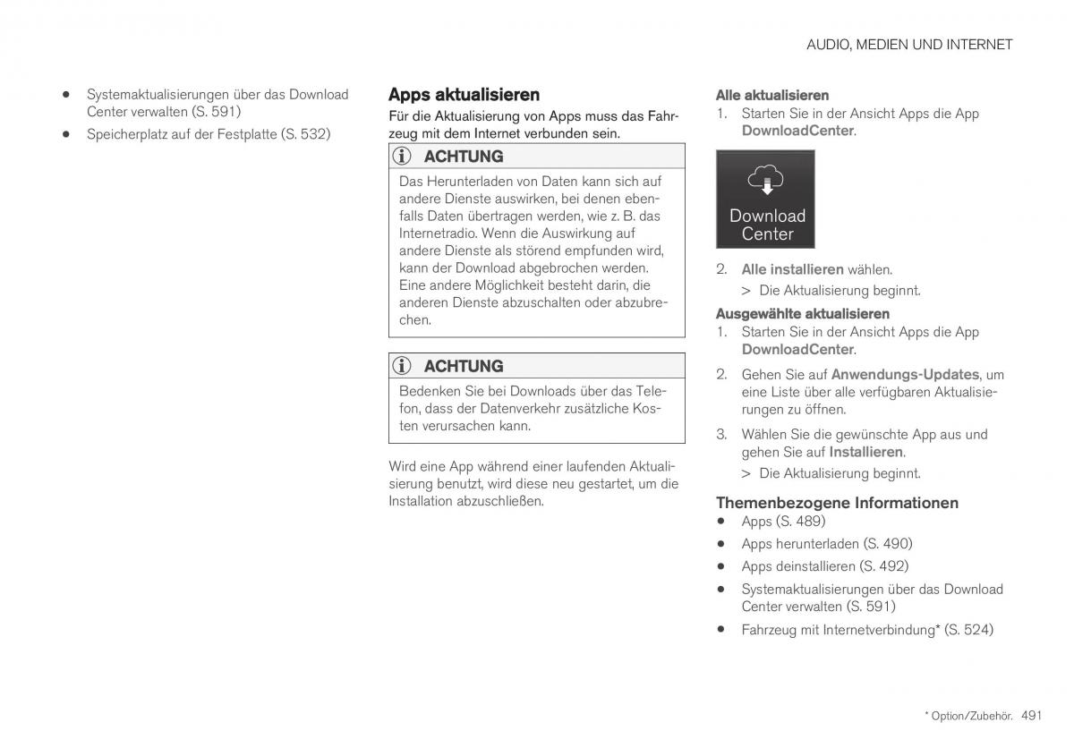 Volvo XC40 Handbuch / page 493