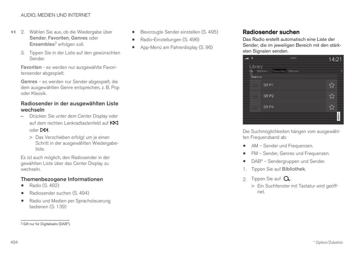 Volvo XC40 Handbuch / page 496