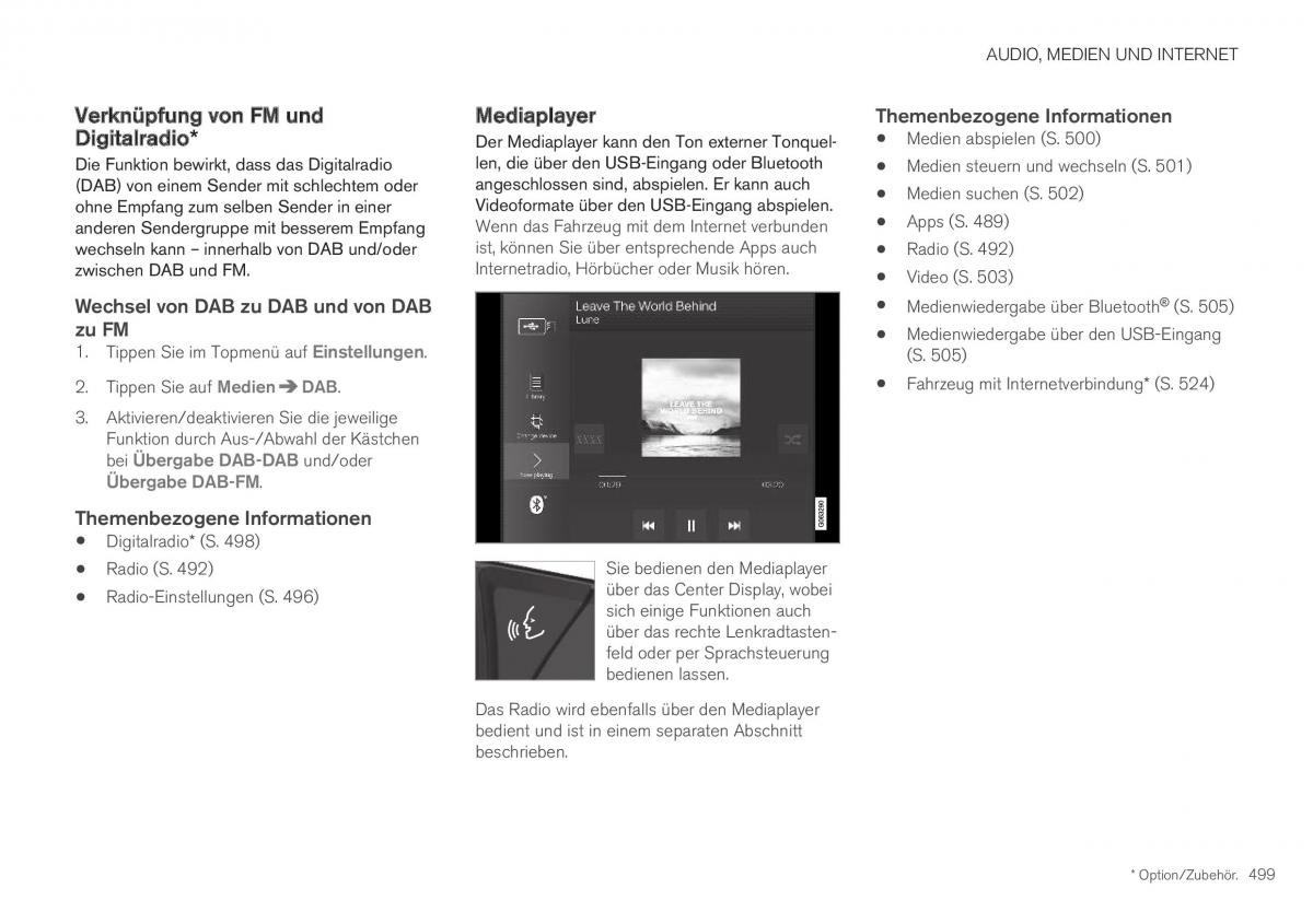 Volvo XC40 Handbuch / page 501