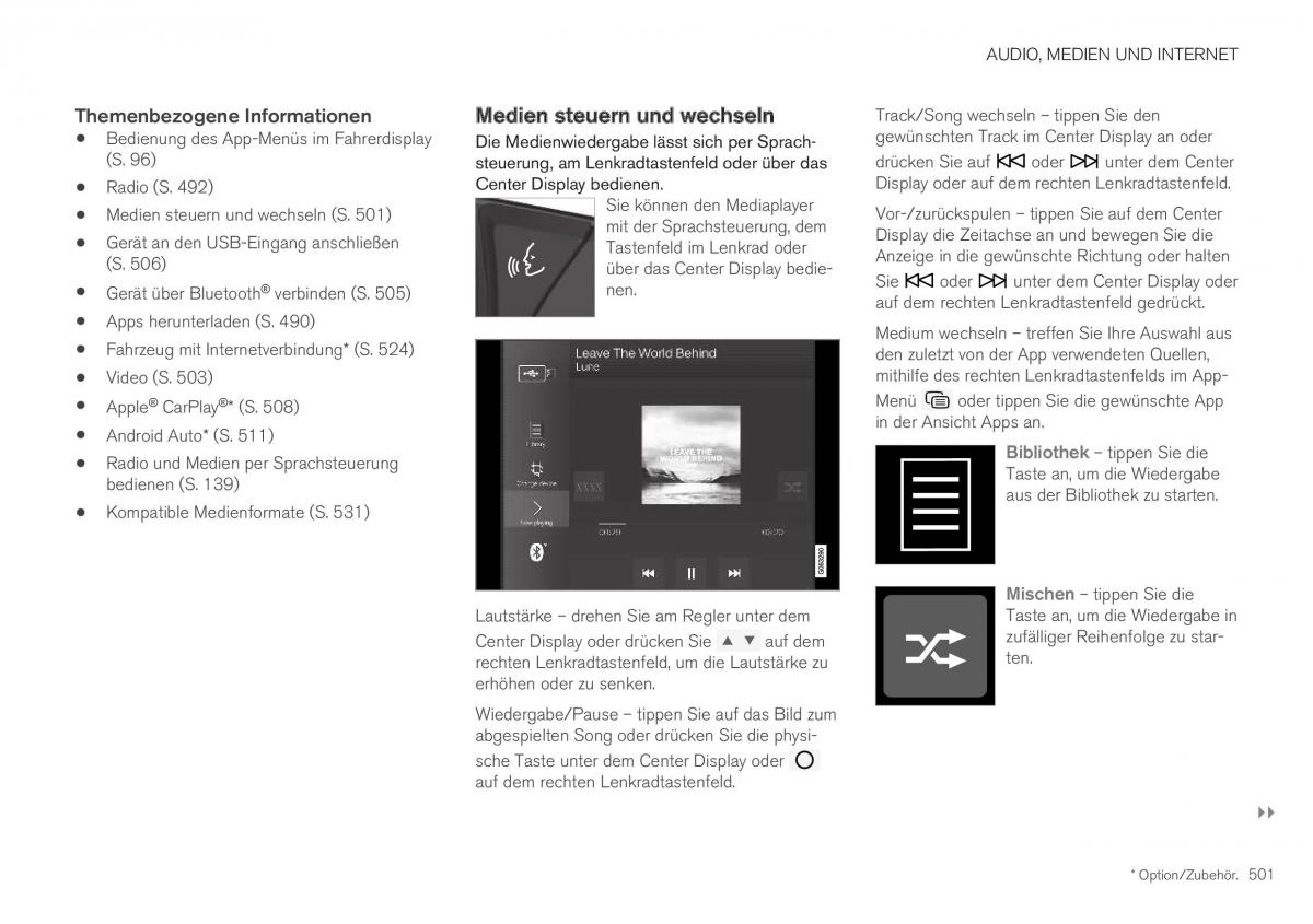 Volvo XC40 Handbuch / page 503