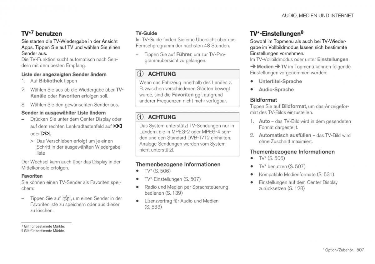 Volvo XC40 Handbuch / page 509