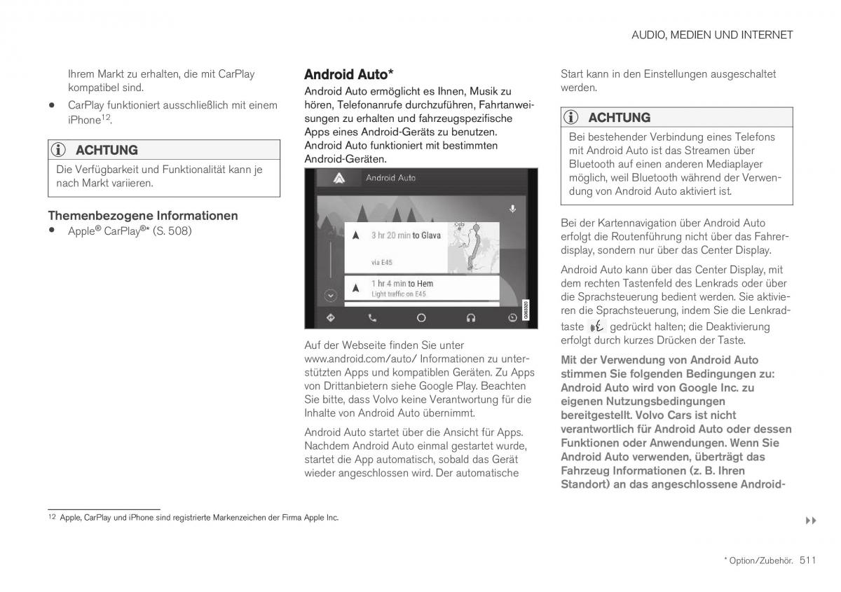 Volvo XC40 Handbuch / page 513