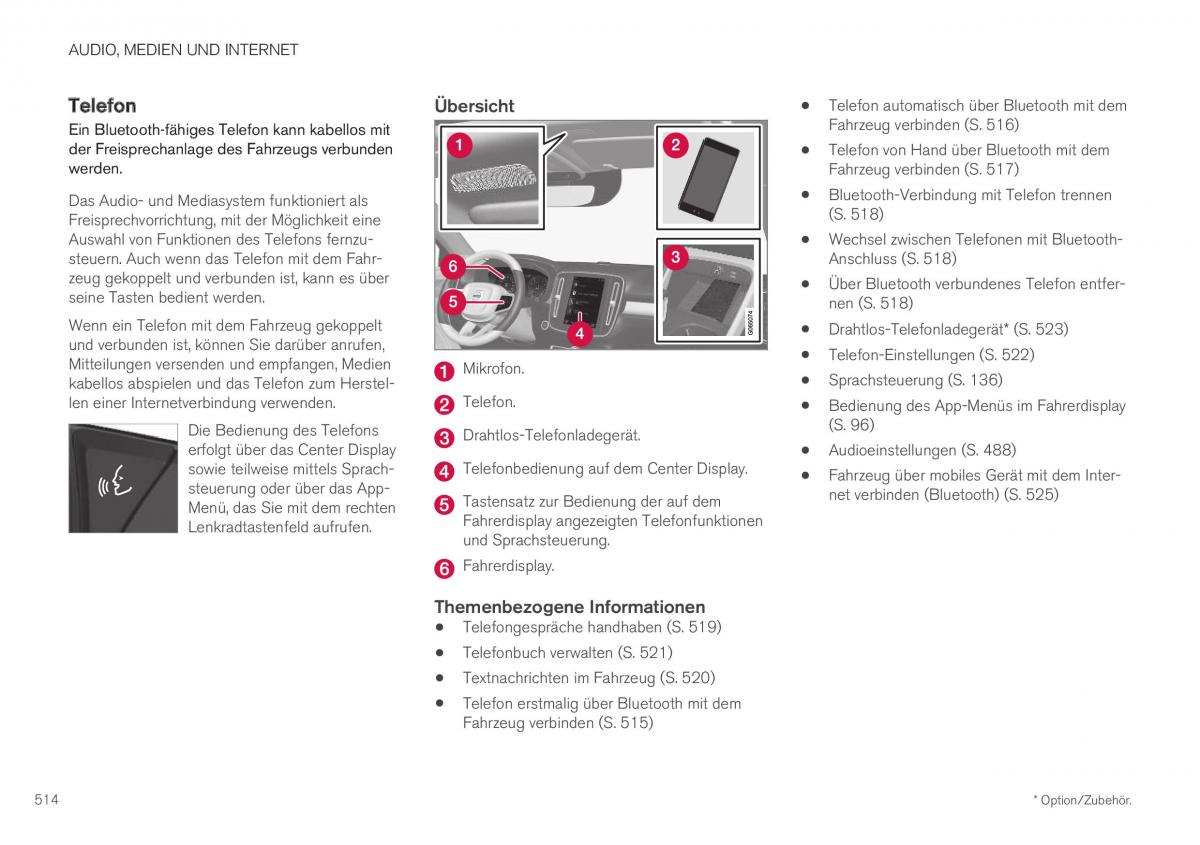 Volvo XC40 Handbuch / page 516