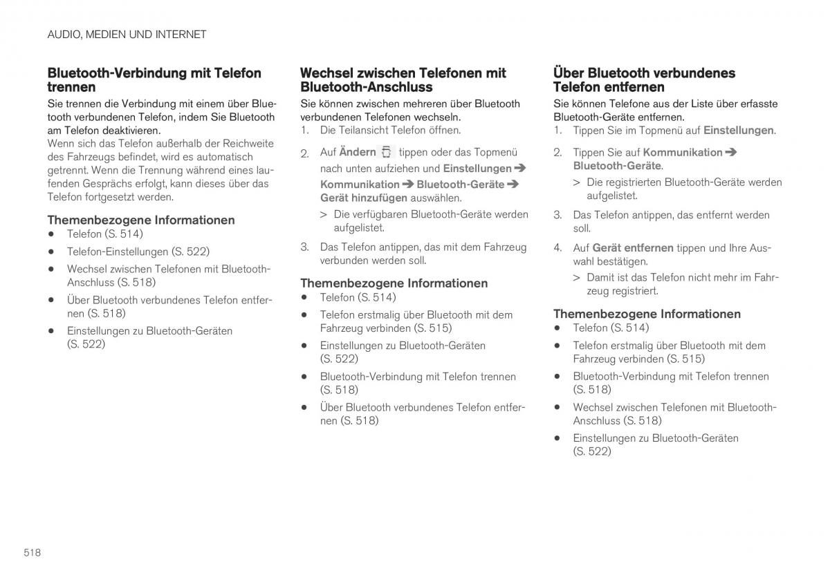 Volvo XC40 Handbuch / page 520