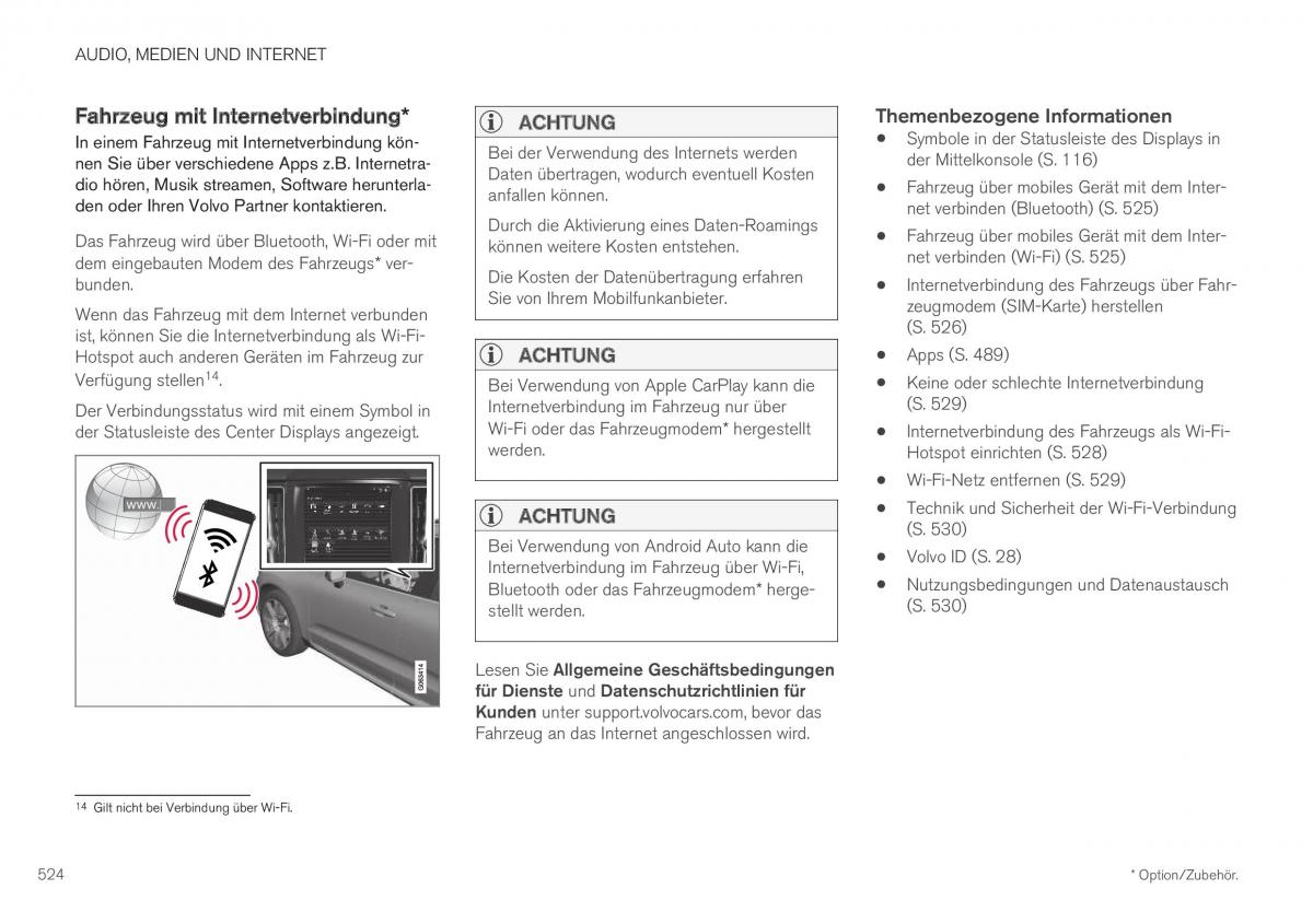 Volvo XC40 Handbuch / page 526