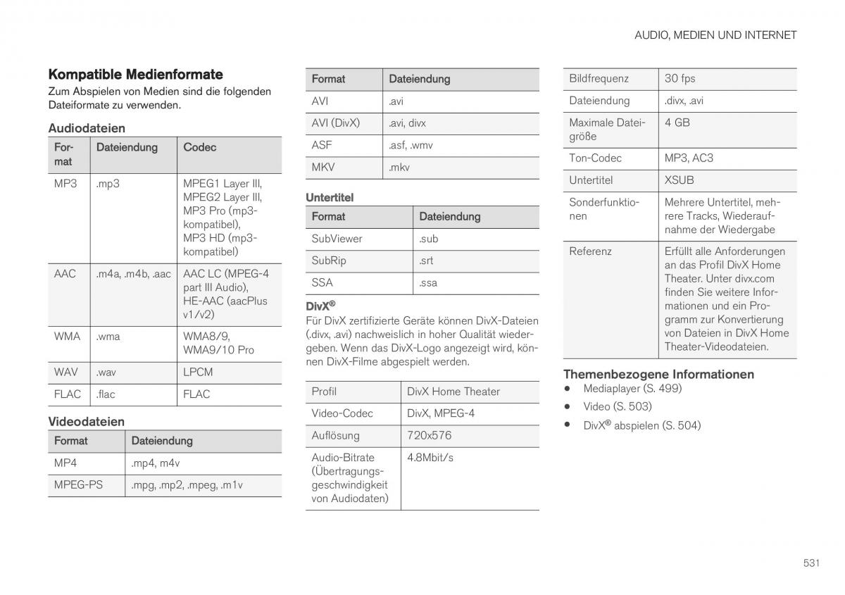 Volvo XC40 Handbuch / page 533