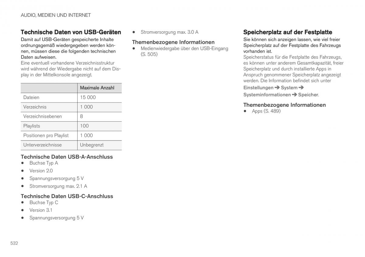 Volvo XC40 Handbuch / page 534