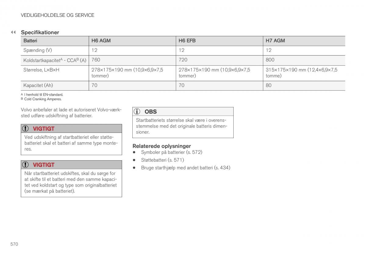 Volvo XC40 Bilens instruktionsbog / page 572