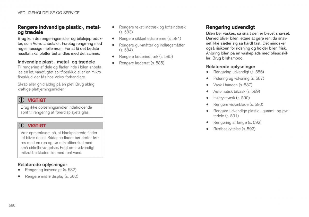 Volvo XC40 Bilens instruktionsbog / page 588