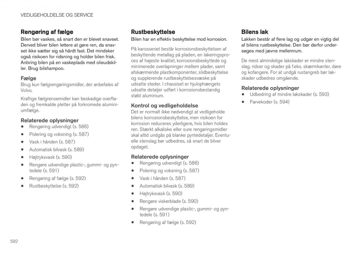 Volvo XC40 Bilens instruktionsbog / page 594