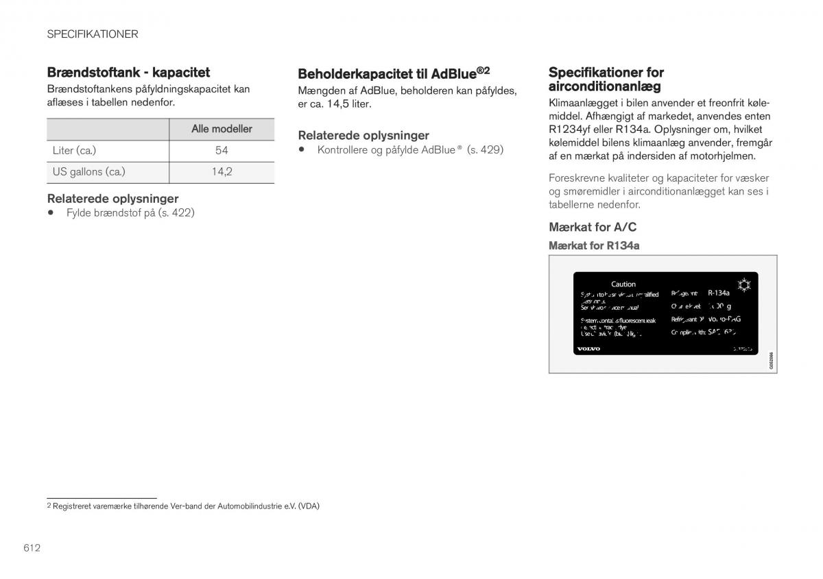 Volvo XC40 Bilens instruktionsbog / page 614