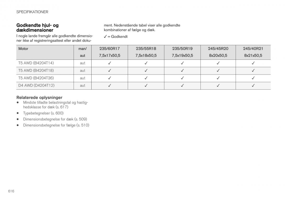 Volvo XC40 Bilens instruktionsbog / page 618