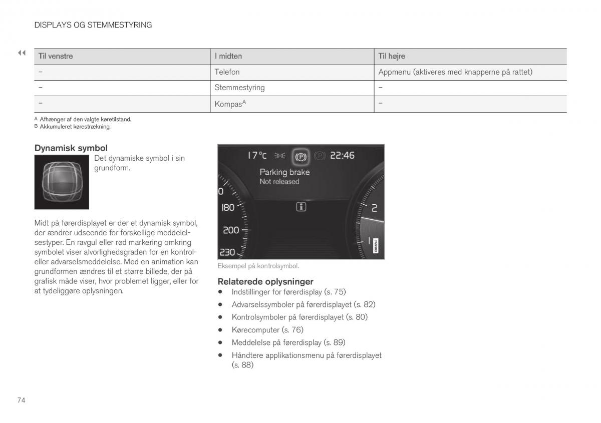 Volvo XC40 Bilens instruktionsbog / page 76