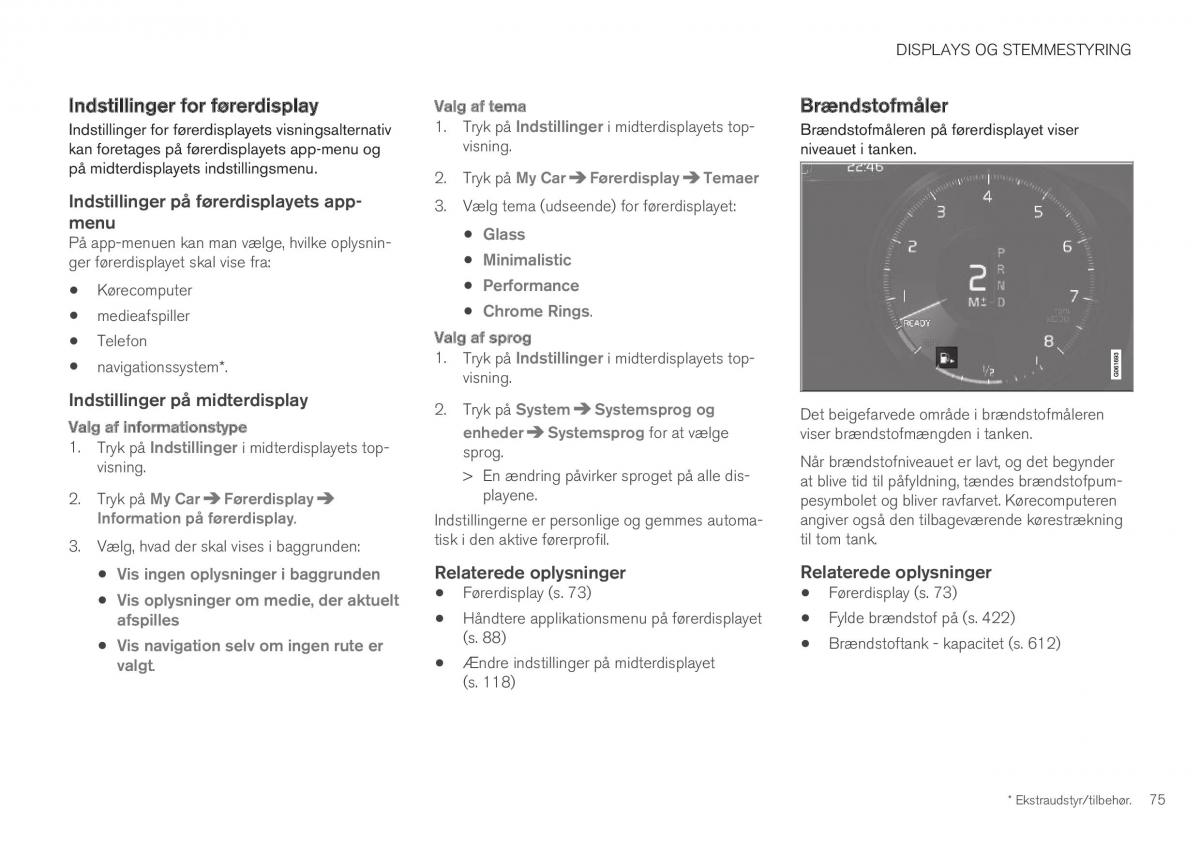 Volvo XC40 Bilens instruktionsbog / page 77