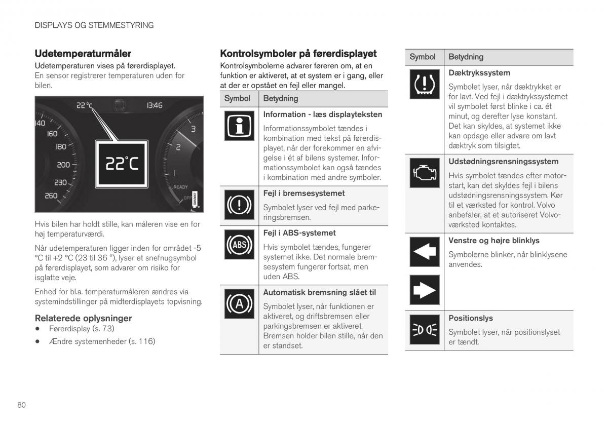 Volvo XC40 Bilens instruktionsbog / page 82