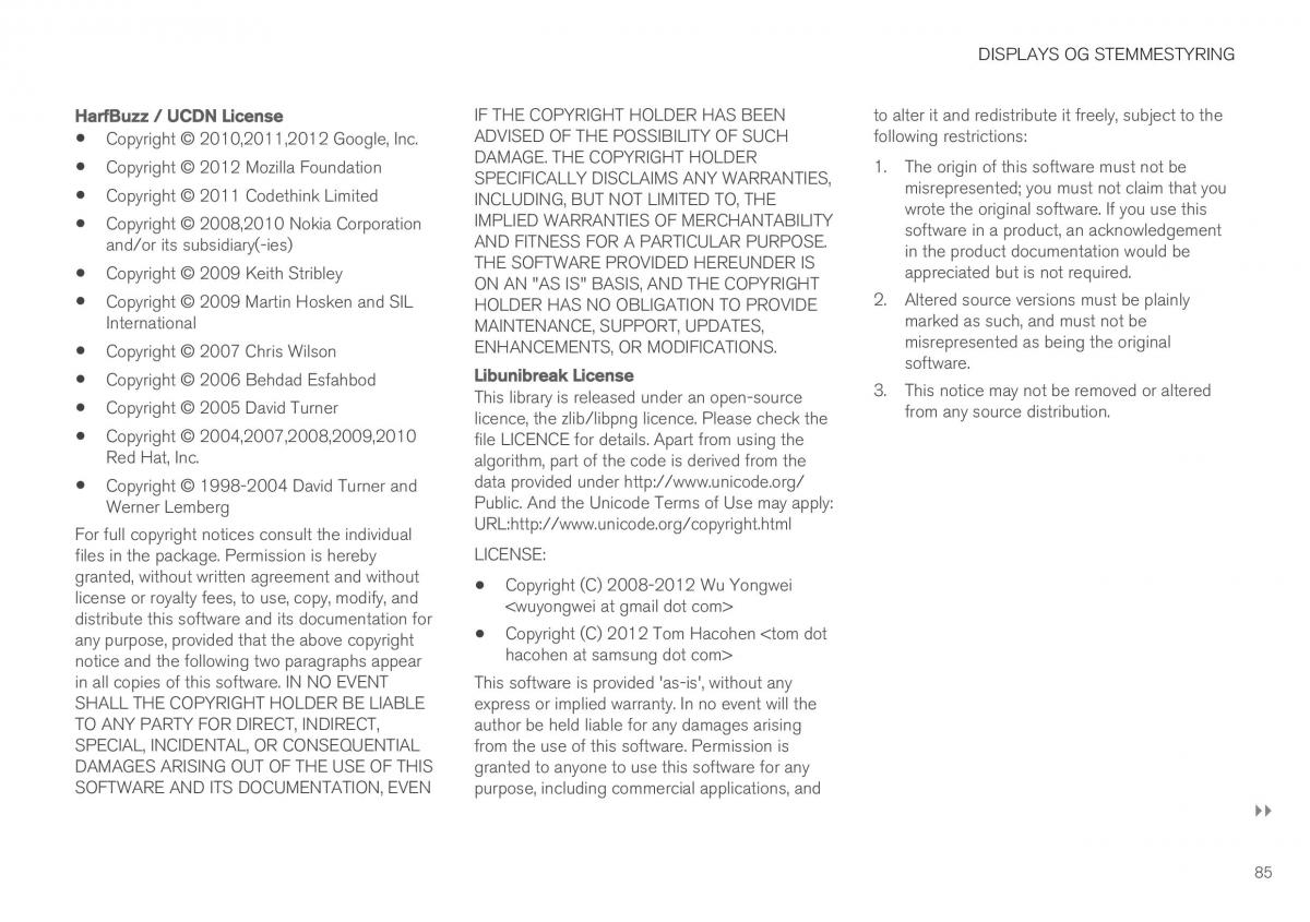 Volvo XC40 Bilens instruktionsbog / page 87