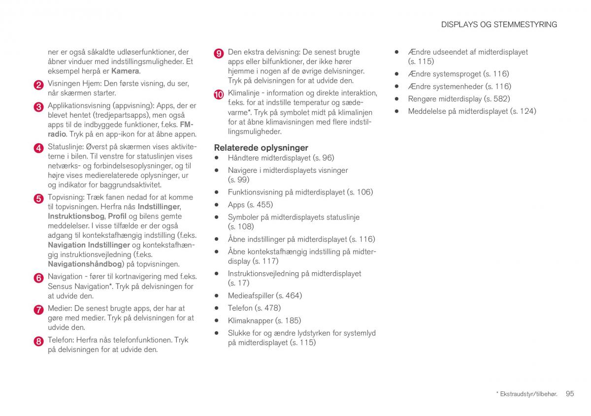 Volvo XC40 Bilens instruktionsbog / page 97