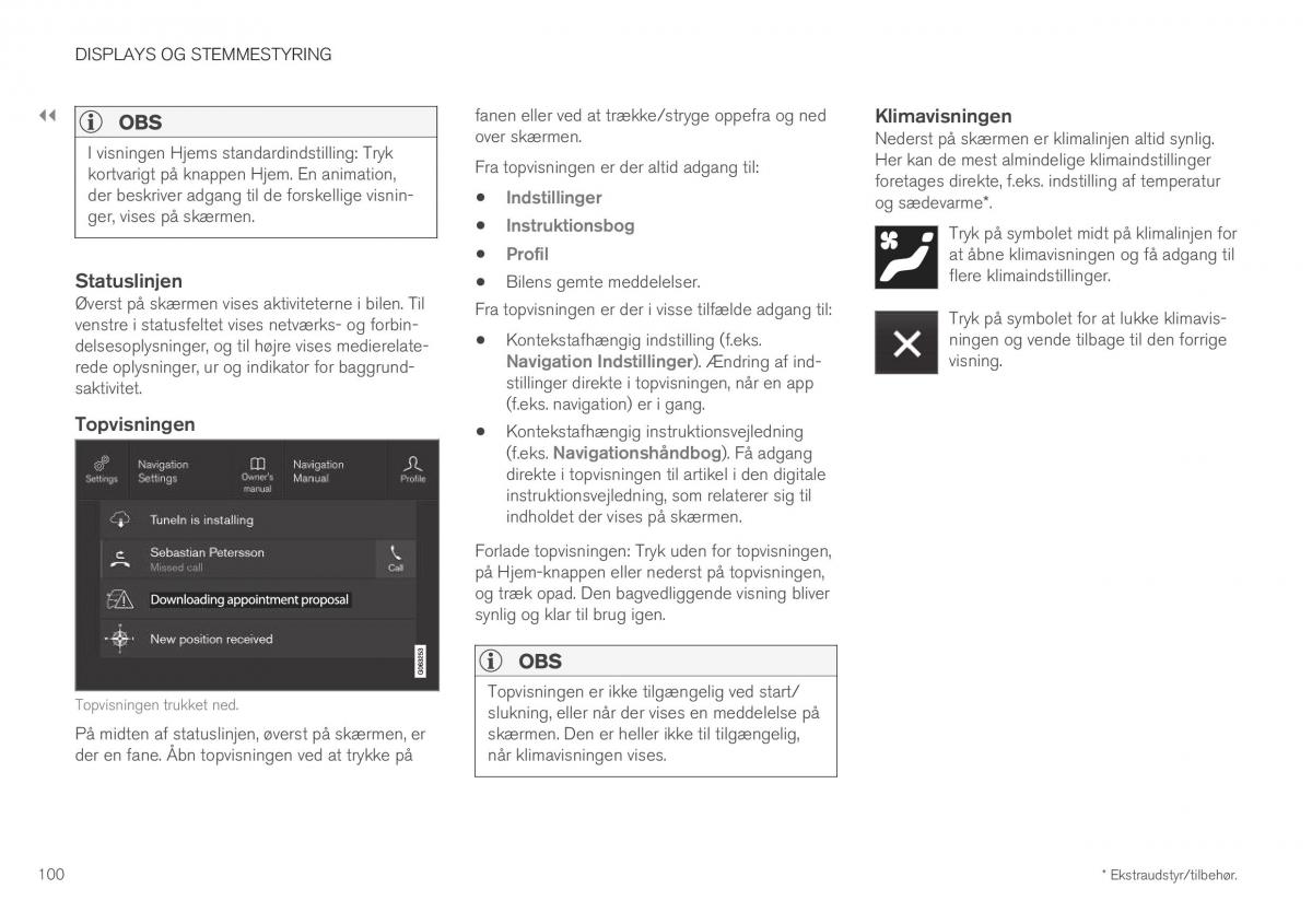 Volvo XC40 Bilens instruktionsbog / page 102